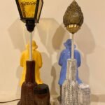 Fisherman Man Sea Captain Sculptural Art Lamp