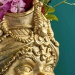 Sicilian Flower Pot Agostina Gold Animal Sculptures