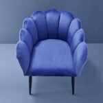 Velvet Chair Marlene Blue Bold Armchair for Living Room