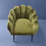 Velvet Chair Marlene Green Bold Armchair for Living Room