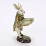 Deco Figure/card Holder Rabbit animal sculpture