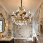 Rosdorf Park Antique Bronze Crystal Chandelier | Brass Chandelier for Dining Room
