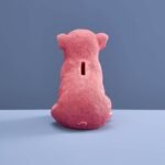Money Box Pig Piggy Bank Pink Animal Sculpture