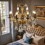 Rosdorf Park Antique Bronze Crystal Chandelier | Brass Chandelier for Dining Room