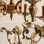 Rosdorf Park Antique Bronze Crystal Chandelier | Brass Chandelier for Dining Room