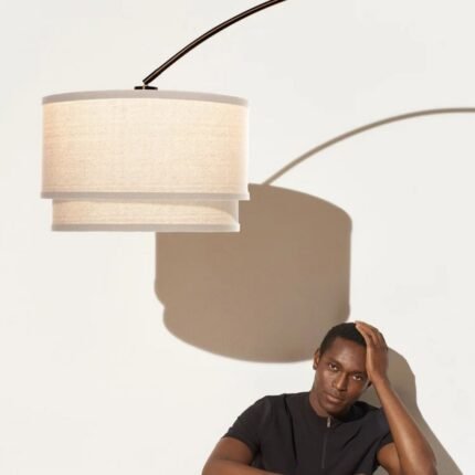 Mason Floor Lamp Dark Bronze | Marble Lamps