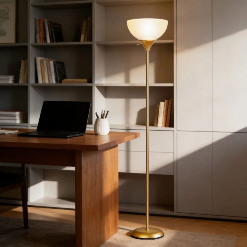 Modern Floor Lamp with Drop-Resistant Shade | Modern Floor Lamp