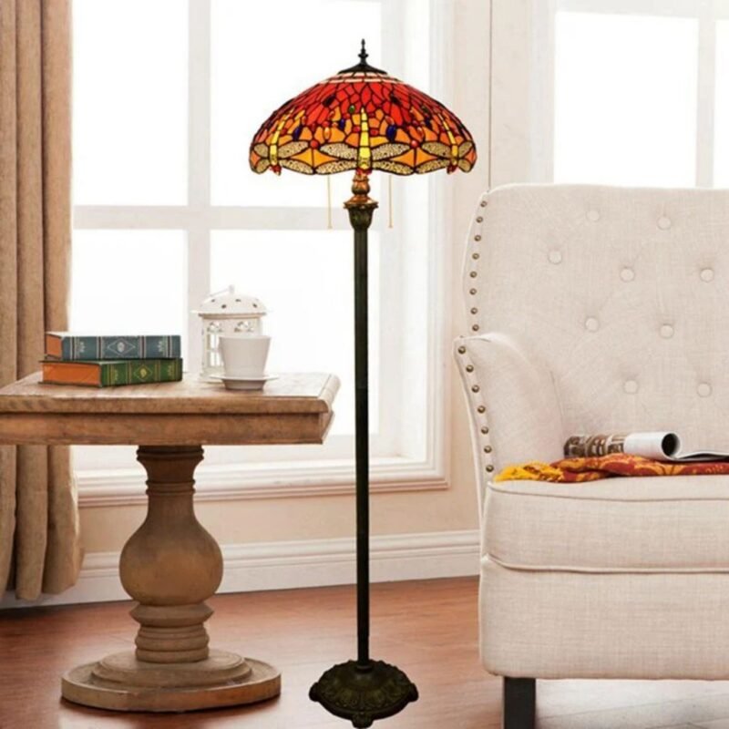 Tiffany Victorian Style Floor Lamp | Industrial Style Floor Lamp