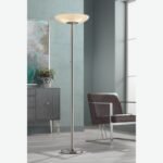 Nickel 4-Light Torchiere Floor Lamp