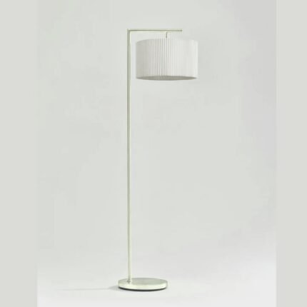 Montage Modern Floor Lamp Pleated Brass