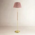 62" Floor Lamp Red | Floor Lamp Gold