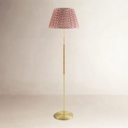 62" Floor Lamp Red | Floor Lamp Gold