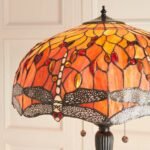 Flame Dragonfly Tiffany Floor Lamp | Glass Tiffany Floor Lamps