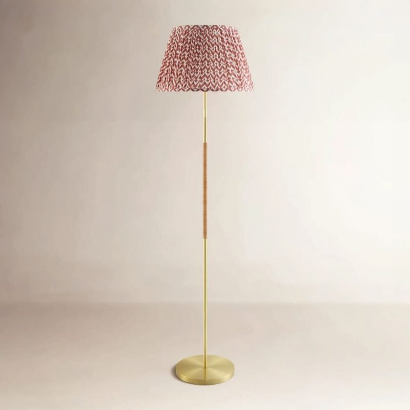 62" Floor Lamp Red | Floor Lamp Gold