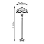 Flame Dragonfly Tiffany Floor Lamp | Glass Tiffany Floor Lamps