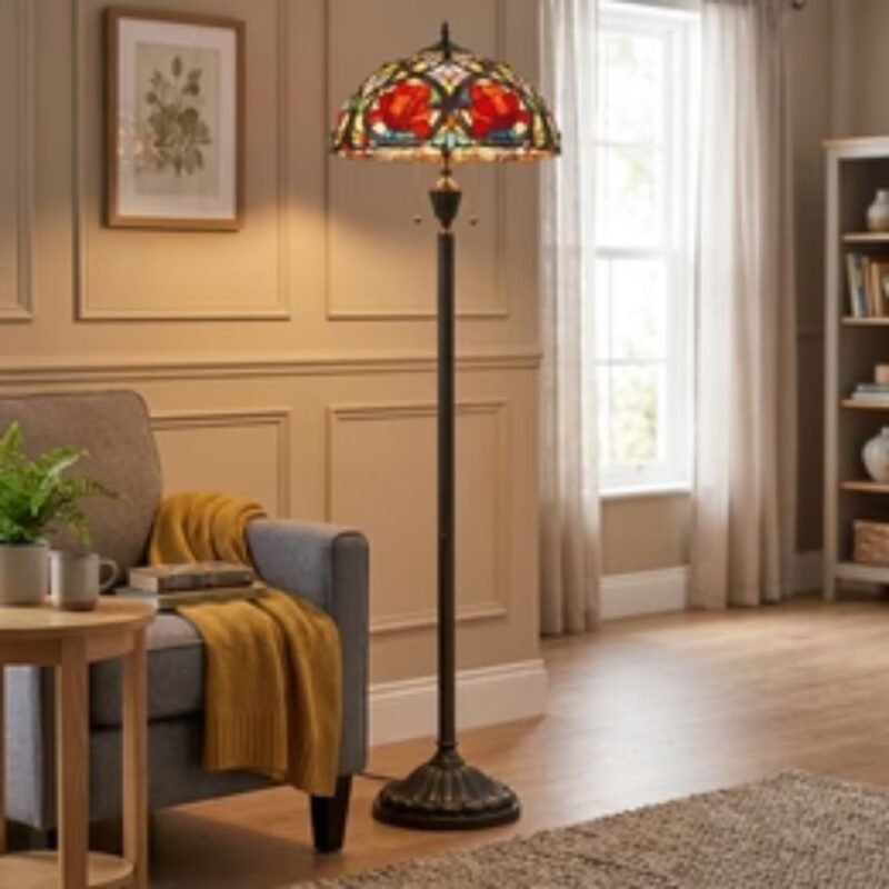 Quoizel Larissa Tiffany Floor Lamp | Tiffany Lamps for Sale