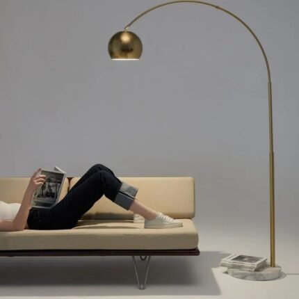 Olivia Floor Lamp Brass | Lamps with Gold