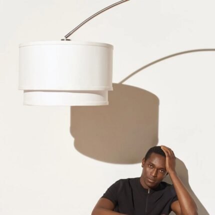Mason Floor Lamp Silver | Arc Lamps