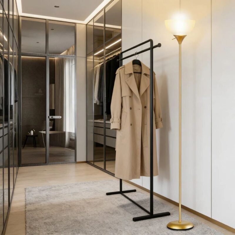 Nickel 4-Light Torchiere Floor Lamp | Silver Lamp