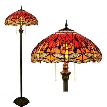 Tiffany Victorian Style Floor Lamp | Industrial Style Floor Lamp