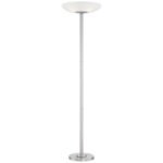 Nickel 4-Light Torchiere Floor Lamp