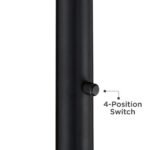 Modern Light Blaster Torchiere Floor Lamp | Glass Floor Lamp