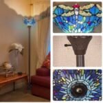 Pole Vintage Dragonfly Style Floor Lamps | Industrial Style Floor Lamp
