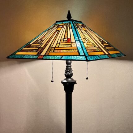 Tiffany Antique 16 Double Light Standing Lamp | Tiffany Lamps for Sale