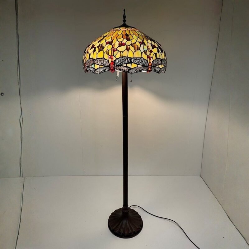 Green Dragonfly Tiffany Floor Lamp | Floor Lamps on Sale