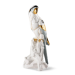 MACAW BIRD CYBORG SCULPTURE in white, grey and gold by Joan Coderch, 2024