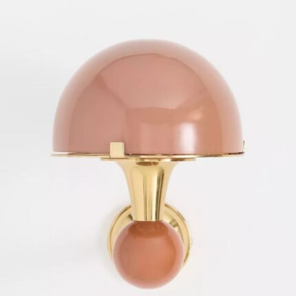 MERVE KAHRAMAN CABINET OF CURIOSITIES MUSHROOM GLASS SCONCE WALL LIGHT IN TERRACOTTA