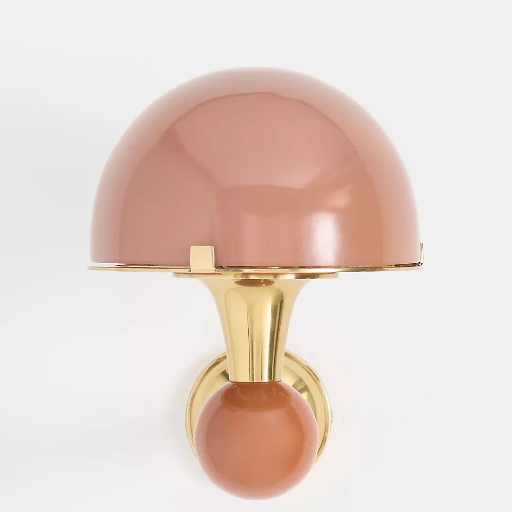 MERVE KAHRAMAN CABINET OF CURIOSITIES MUSHROOM GLASS SCONCE WALL LIGHT IN TERRACOTTA MERVE KAHRAMAN CABINET OF CURIOSITIES MUSHROOM GLASS SCONCE WALL LIGHT IN TERRACOTTA