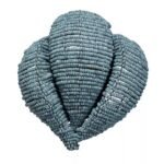 ANGUILLA WOOD BEADED WALL SCONCE IN BLUE