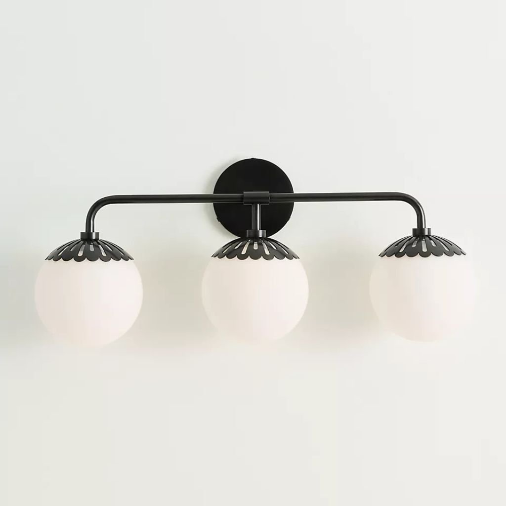 PAIGE TRIPLE BATH VANITY SCONCE WALL LIGHT IN BLACK PAIGE TRIPLE BATH VANITY SCONCE WALL LIGHT IN BLACK