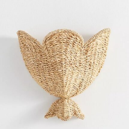 SOLIE WOVEN WICKER WALL SCONCE