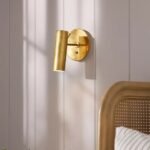 LANCELOT BRASS PIVOTING SCONCE WALL LIGHT