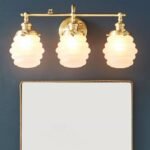 BUMBLEBEE GLASS METAL VANITY LIGHT