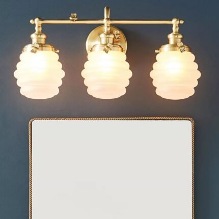 BUMBLEBEE GLASS METAL VANITY LIGHT