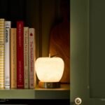 APPLE ALABASTER RECHARGEABLE CORDLESS TABLE LAMP