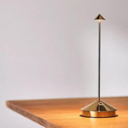 PINA PRO METALLIC CORDLESS RECHARGEABLE LED TABLE LAMP