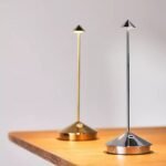 PINA PRO METALLIC CORDLESS RECHARGEABLE LED TABLE LAMP