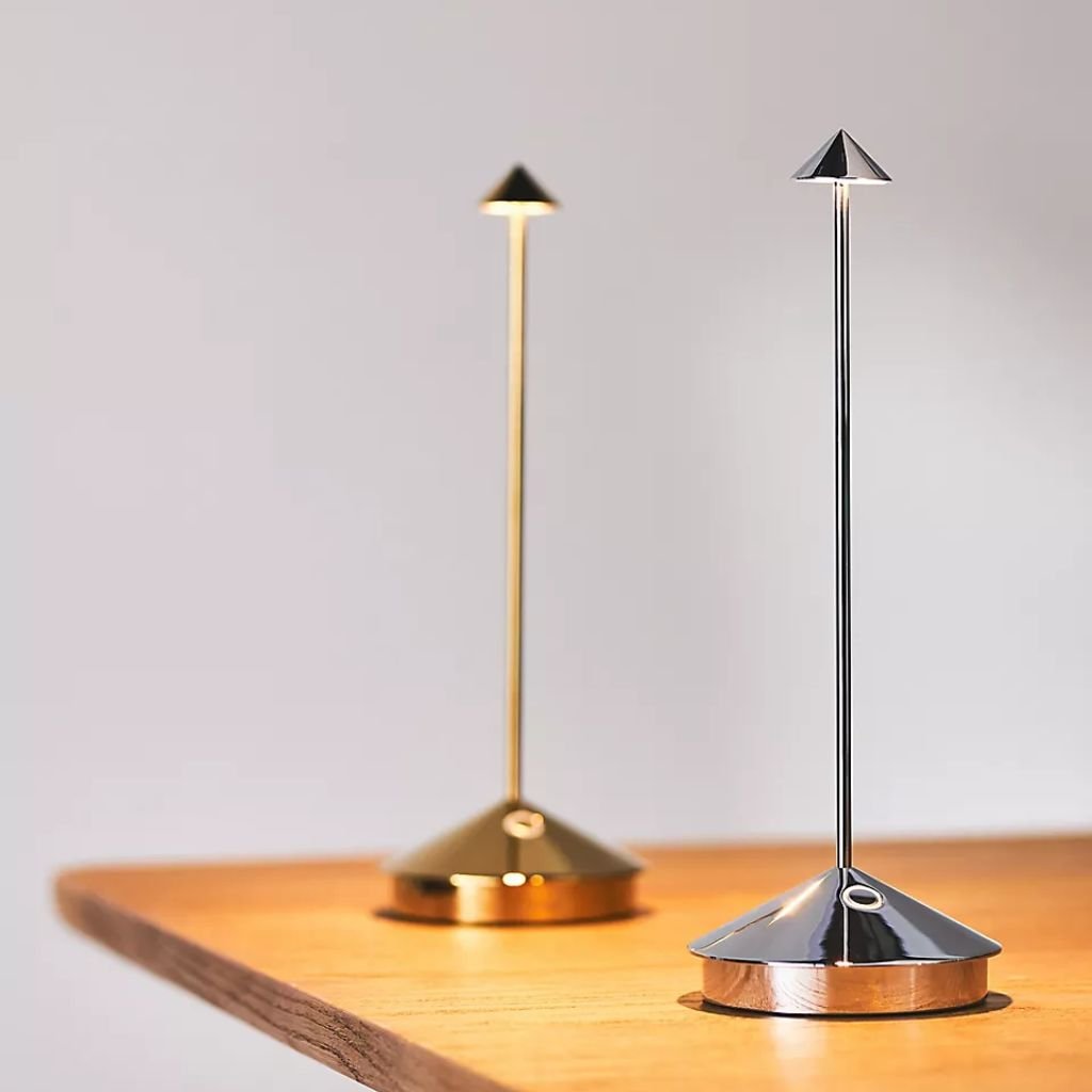 PINA PRO METALLIC CORDLESS RECHARGEABLE LED TABLE LAMP PINA PRO METALLIC CORDLESS RECHARGEABLE LED TABLE LAMP
