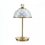 MACKENZIE-CHILDS LED RECHARGEABLE CORDLESS DOME TABLE LAMP