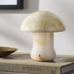 CAVIYA MARBLE MUSHROOM CORDLESS RECHARGEABLE TABLE LAMP