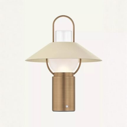 HUDSON VALLEY LIGHTING KINDLE PATINA BRASS CORDLESS RECHARGEABLE TABLE LAMP