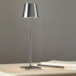 POLDINA PRO MICRO METALLIC CORDLESS RECHARGEABLE LED TABLE LAMP