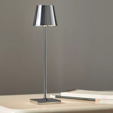 POLDINA PRO MICRO METALLIC CORDLESS RECHARGEABLE LED TABLE LAMP