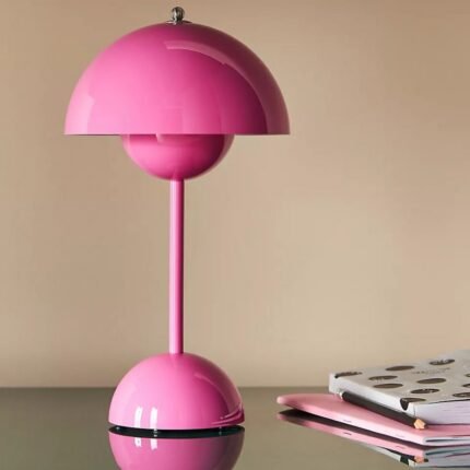 FLOWERPOT V9 CORDLESS RECHARGEABLE LED TABLE LAMP PINK