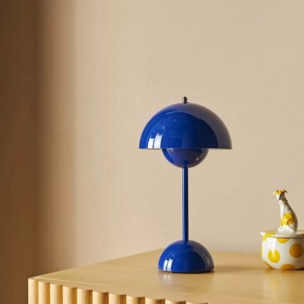FLOWERPOT V9 CORDLESS RECHARGEABLE LED TABLE LAMP BLUE