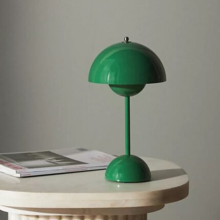 FLOWERPOT V9 CORDLESS RECHARGEABLE LED TABLE LAMP GREEN